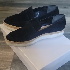 Via Spiga Black Suede Espadrille Shoes